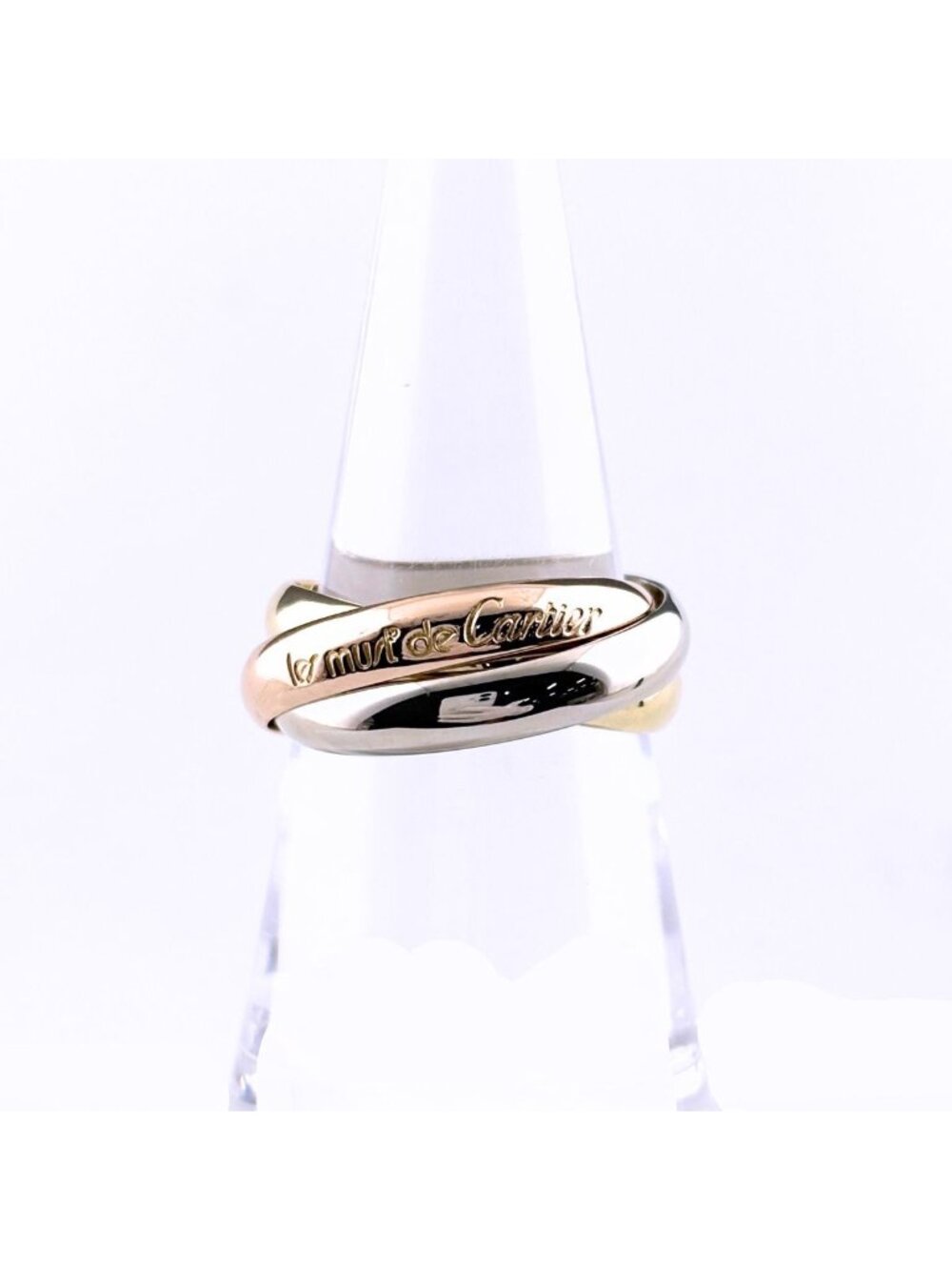 Cartier Trinity Yellow Gold Pink White Ring Three